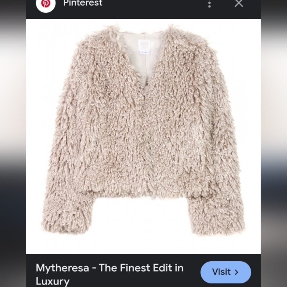 Anna Sui Vintage Deadstock Y2K Bohemian Indie Sleeze Faux Mongolian Fur Jacket 2